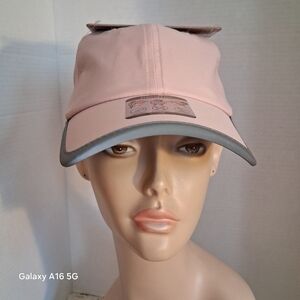 COPY - Pink and Gray Cap Pony Tail. NWT